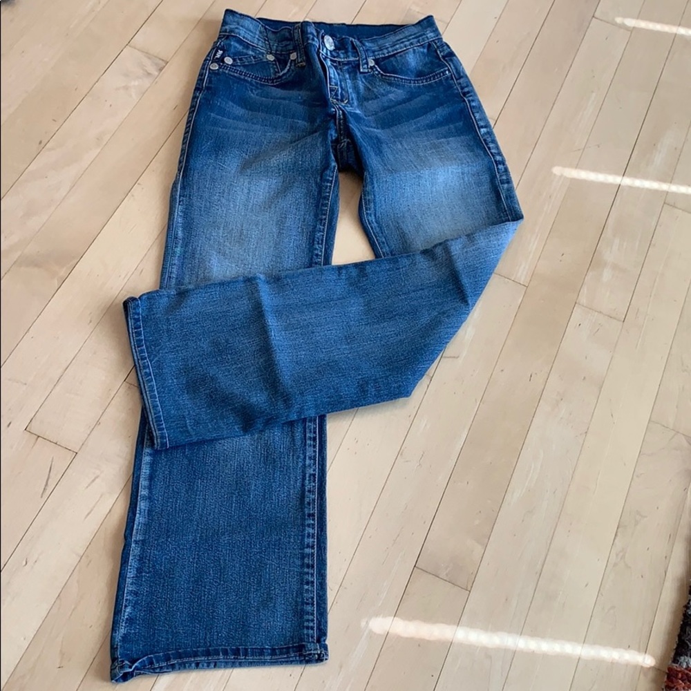 Girls Rock & Republic rainbow pocket jeans